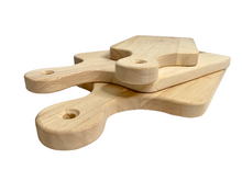 Load image into Gallery viewer, Custom Engraved Rubberwood Charcuterie Board w/Handle