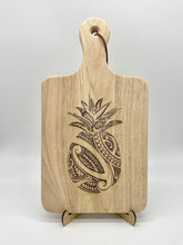 Load image into Gallery viewer, Tribal Pineapple Engraved Charcuterie Board w/Handle