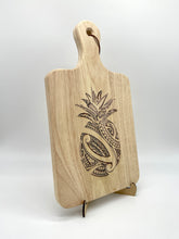Load image into Gallery viewer, Tribal Pineapple Engraved Charcuterie Board w/Handle