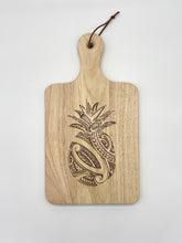 Load image into Gallery viewer, Tribal Pineapple Engraved Charcuterie Board w/Handle