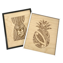Load image into Gallery viewer, Tribal Latte Stone w/Guam Seal Frame