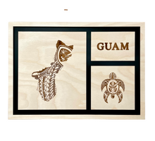 Load image into Gallery viewer, Tribal Guam & Turtle Frame #4