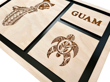Load image into Gallery viewer, Tribal Guam & Turtle Frame #4