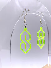 Load image into Gallery viewer, Retro "S" Earrings - Solid (Acrylic)