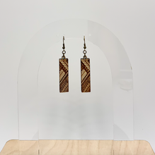 Load image into Gallery viewer, Tribal Bar Earrings (Wood)
