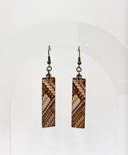 Load image into Gallery viewer, Tribal Bar Earrings (Wood)