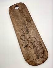Load image into Gallery viewer, Plumeria Tribal Engraved Serving Board