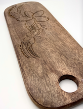 Load image into Gallery viewer, Plumeria Tribal Engraved Serving Board