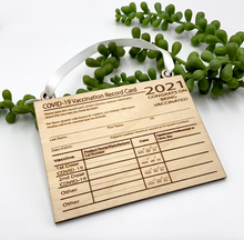 Load image into Gallery viewer, Vaccination Card Ornament (2021)