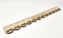 Load image into Gallery viewer, Scalloped Ruler (Wood)