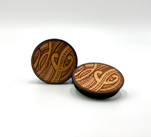 Load image into Gallery viewer, Tribal Engraved Phone Grip #2 (Wood)