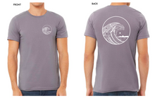 Load image into Gallery viewer, Tribal Wave Tee (Storm & White)