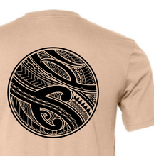 Load image into Gallery viewer, Round Tribal Tee (Tan & Black)
