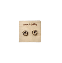 Load image into Gallery viewer, Hibiscus Studs (Wood)