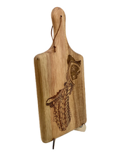 Load image into Gallery viewer, Guam Tribal Engraved Cutting Board w/Handle