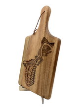 Load image into Gallery viewer, Guam Tribal Engraved Cutting Board w/Handle