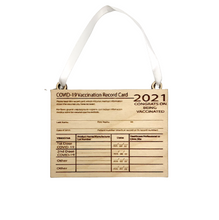 Load image into Gallery viewer, Vaccination Card Ornament (2021)