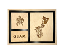 Load image into Gallery viewer, Tribal Guam & Turtle Frame #1