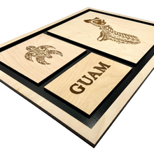 Load image into Gallery viewer, Tribal Guam & Turtle Frame #1