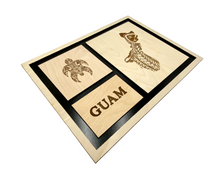 Load image into Gallery viewer, Tribal Guam & Turtle Frame #1