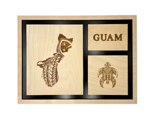 Load image into Gallery viewer, Tribal Guam & Turtle Frame #2