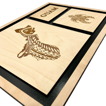 Load image into Gallery viewer, Tribal Guam & Turtle Frame #2