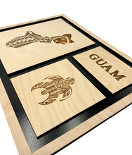Load image into Gallery viewer, Tribal Guam & Turtle Frame #2