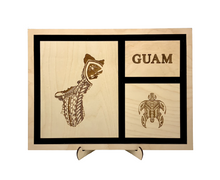 Load image into Gallery viewer, Tribal Guam & Turtle Frame #2