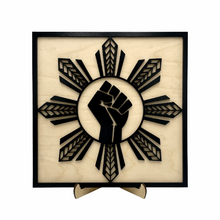 Load image into Gallery viewer, BLM x AAPI Tribal Solidarity Frame v3 (PI Sun)
