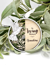 Load image into Gallery viewer, Hummingbird Remembrance Ornament
