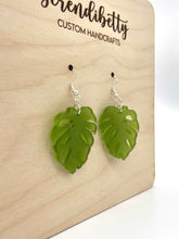 Load image into Gallery viewer, Monstera Leaf Earrings (Acrylic)
