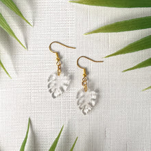 Load image into Gallery viewer, Mini Monstera Earrings (Acrylic)
