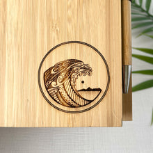 Load image into Gallery viewer, Bamboo Engraved Notebook (v2)
