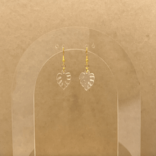 Load image into Gallery viewer, Mini Monstera Earrings (Acrylic)
