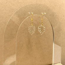 Load image into Gallery viewer, Mini Monstera Earrings (Acrylic)
