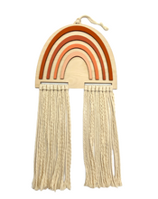 Load image into Gallery viewer, Wooden Rainbow with Macrame (Terracotta)
