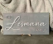 Load image into Gallery viewer, Personalized Family Name Sign
