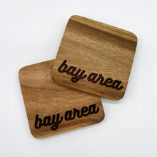 Load image into Gallery viewer, 3.5&quot; BAY AREA Acacia Wood Coasters (Square, Set of 2)
