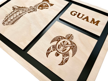 Load image into Gallery viewer, Tribal Guam &amp; Turtle Frame #4
